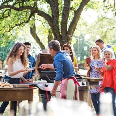 BBQ gathering outside