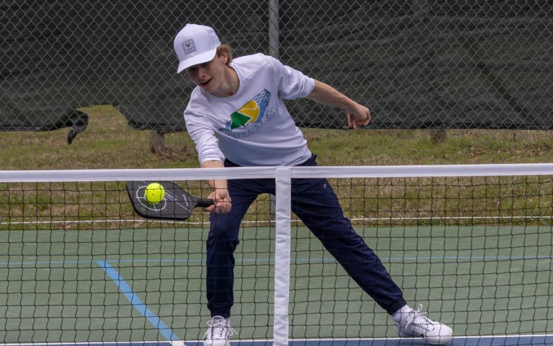 Carter Borovsky is playing pickleball